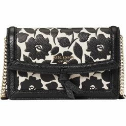 Best Pirce โจ Kate Spade New York Knott Rosy Garden Embossed Pebbled Leather Flap Crossbody ๐