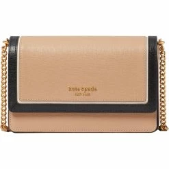 Outlet 🔥 Kate Spade New York Morgan Colorblock Saffiano Leather Flap Chain Wallet 🤩