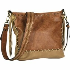 Discount 👍 Justin Chestnut Stitch Crossbody 🌟