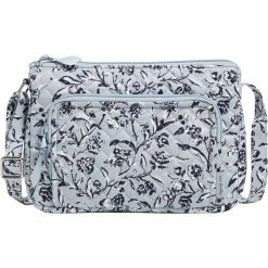 New 💯 Vera Bradley Perennials Gray RFID Little Hipster 😀