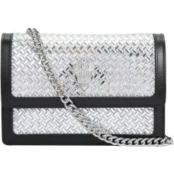 Promo ⌛ Kurt Geiger Shoreditch Small Crossbody, Silver 🌟