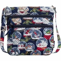 Wholesale 👍 Vera Bradley Snow Globes Triple Zip Hipster ⌛