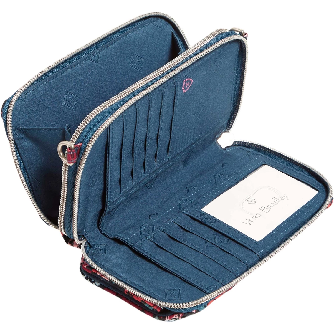 Flash Sale ๐งจ Vera Bradley Cabbage Rose Cabernet RFID All In One Crossbody In Performance Twill โ๏ธ 2 Flash Sale ๐งจ Vera Bradley Cabbage Rose Cabernet RFID All In One Crossbody In Performance Twill โ๏ธ - Image 2