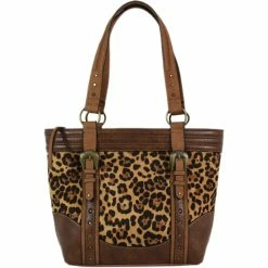 Buy 😀 Justin Cheetah Print Tote With Brown Trim ✨