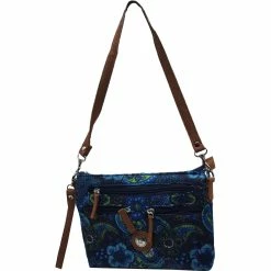 Best deal 🔔 Stone Mountain Quilted 4 In 1 Convertible Crossbody, Paisley Garden Navy 💯