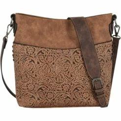 Best Pirce 😀 Justin Weathered Tooling Crossbody 👏