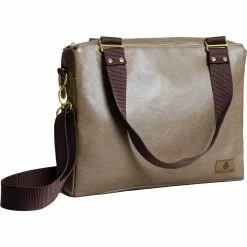 Best deal 🤩 Unshattered Upcycled Brown Vegan Leather Convertible 👜 Handbag 🔔