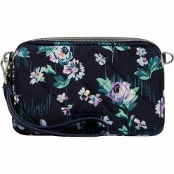 Best Pirce โ๏ธ Vera Bradley Navy Garden RFID All In One Crossbody ๐ฅฐ